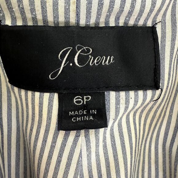 J.Crew‎ Navy Parker Blazer in Wool Flannel One-Button, Size 6P - Picture 3 of 12